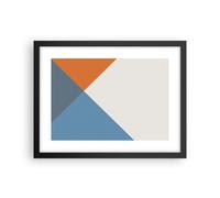 Cuadro Poster de Pared 40x30cm Póster Marco Cuatro Los Colores Abstracción Art