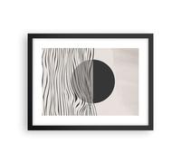 Cuadro Poster de Pared 40x30cm Póster Marco Figuras Formas Geometría Wall Art