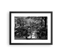 Cuadro Poster de Pared 40x30cm Póster Marco Holanda canal Wall Art Prints Decor