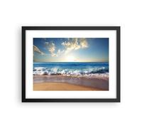 Cuadro Poster de Pared 40x30cm Póster Marco mar orilla agua Wall Art Prints