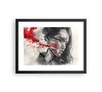 Cuadro Poster de Pared 40x30cm Póster Marco mujer cara arte Wall Art Prints