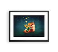 Cuadro Poster de Pared 40x30cm Póster Marco Pequeño Príncipe noviembre Wall Art