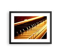 Cuadro Poster de Pared 40x30cm Póster Marco Piano música concierto Wall Art