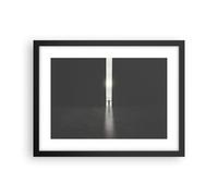 Cuadro Poster de Pared 40x30cm Póster Marco Puerta Hombre Luz Wall Art Prints