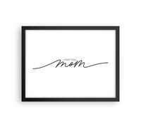 Cuadro Poster de Pared 40x30cm Póster Marco Te quiero mamá Wall Art Prints Decor