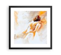 Cuadro Poster de Pared 40x40cm Carácter la amistad el amor el matrimonio Art