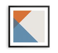 Cuadro Poster de Pared 40x40cm Póster Marco Cuatro Los Colores Abstracción Art
