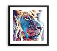 Cuadro Poster de Pared 40x40cm Póster Marco León Melena Cuento De Hadas Wall Art