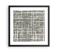 Cuadro Poster de Pared 40x40cm Póster Marco Textura Patrón Pieza Wall Art Prints