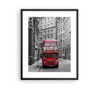 Cuadro Poster de Pared 40x50cm Autobús inglaterra vacaciones londres Wall Art