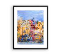 Cuadro Poster de Pared 40x50cm Marco casco antiguo casa de vivienda Wall Art