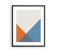 Cuadro Poster de Pared 40x50cm Marco Cuatro Los Colores Abstracción Wall Art