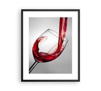 Cuadro Poster de Pared 40x50cm Póster Marco Bebida vidrio vino Wall Art Prints