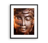 Cuadro Poster de Pared 40x50cm Póster Marco Buda estatua misterio Wall Art