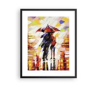 Cuadro Poster de Pared 40x50cm Póster Marco caminar amantes Wall Art Prints