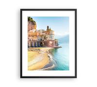 Cuadro Poster de Pared 40x50cm Póster Marco Costa Amalfi Italia Wall Art Prints