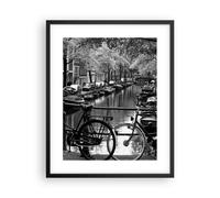 Cuadro Poster de Pared 40x50cm Póster Marco Holanda canal Wall Art Prints Decor