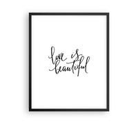 Cuadro Poster de Pared 40x50cm Póster Marco La vida es bella Wall Art Prints