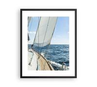 Cuadro Poster de Pared 40x50cm Póster Marco mar crucero vela Wall Art Prints