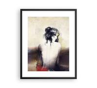 Cuadro Poster de Pared 40x50cm Póster Marco mujer acto desnuda Wall Art Prints