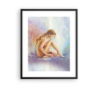 Cuadro Poster de Pared 40x50cm Póster Marco Mujer Desnudez Aparte De Wall Art