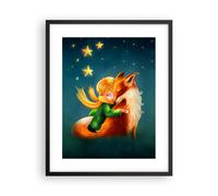 Cuadro Poster de Pared 40x50cm Póster Marco Pequeño Príncipe noviembre Wall Art