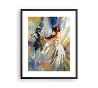 Cuadro Poster de Pared 40x50cm Póster Marco Pieza Mujer Artista Wall Art Prints