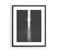 Cuadro Poster de Pared 40x50cm Póster Marco Puerta Hombre Luz Wall Art Prints