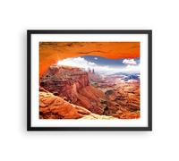 Cuadro Poster de Pared 50x40cm Póster Marco América arizona cañón geología Art