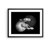 Cuadro Poster de Pared 50x40cm Póster Marco Bailarinas Ballet Danza Wall Art