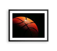 Cuadro Poster de Pared 50x40cm Póster Marco Baloncesto juego deportes Wall Art