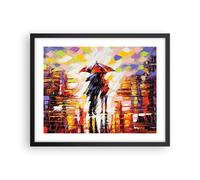 Cuadro Poster de Pared 50x40cm Póster Marco caminar amantes Wall Art Prints