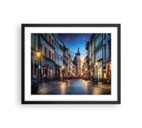 Cuadro Poster de Pared 50x40cm Póster Marco Cracovia Iglesia Mariacki Wall Art