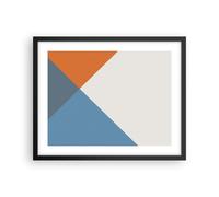 Cuadro Poster de Pared 50x40cm Póster Marco Cuatro Los Colores Abstracción Art