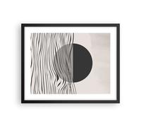 Cuadro Poster de Pared 50x40cm Póster Marco Figuras Formas Geometría Wall Art