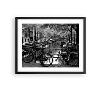 Cuadro Poster de Pared 50x40cm Póster Marco Holanda canal Wall Art Prints Decor