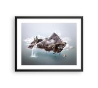 Cuadro Poster de Pared 50x40cm Póster Marco medio ambiente naturaleza Wall Art