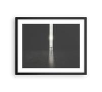 Cuadro Poster de Pared 50x40cm Póster Marco Puerta Hombre Luz Wall Art Prints