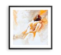 Cuadro Poster de Pared 50x50cm Carácter la amistad el amor el matrimonio Art