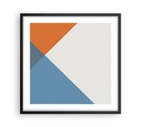 Cuadro Poster de Pared 50x50cm Póster Marco Cuatro Los Colores Abstracción Art