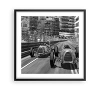 Cuadro Poster de Pared 50x50cm Póster Marco fórmula 1 retro Wall Art Prints