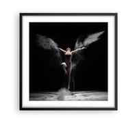 Cuadro Poster de Pared 50x50cm Póster Marco Fotografía Danza Alas Wall Art