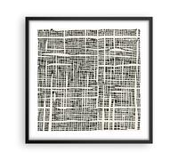 Cuadro Poster de Pared 50x50cm Póster Marco Textura Patrón Pieza Wall Art Prints