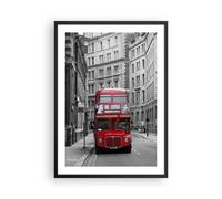 Cuadro Poster de Pared 50x70cm Autobús inglaterra vacaciones londres Wall Art