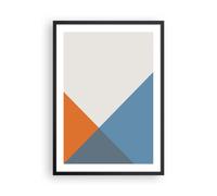 Cuadro Poster de Pared 50x70cm Marco Cuatro Los Colores Abstracción Wall Art