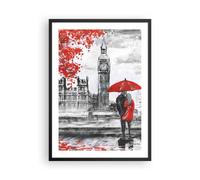 Cuadro Poster de Pared 50x70cm Marco Londres arquitectura ben grande Wall Art