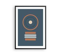 Cuadro Poster de Pared 50x70cm Póster Marco Abstracto Moderno Patrones Wall Art