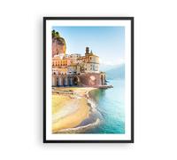 Cuadro Poster de Pared 50x70cm Póster Marco Costa Amalfi Italia Wall Art Prints