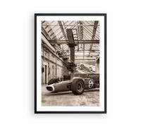 ARTTOR Moderno Cuadros Decorativo 50x70cm Poster da Parete Fórmula 1 Carrera Retro Cuadros Pared Imágenes Póster Marco Negro Decoracion Salon Dormitorio Cocina Wall Art Prints Decor - P2BPA50x70-4918
