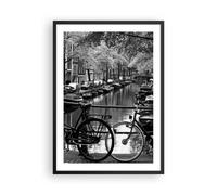 Cuadro Poster de Pared 50x70cm Póster Marco Holanda canal Wall Art Prints Decor